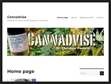Tablet Screenshot of cannadvise.com